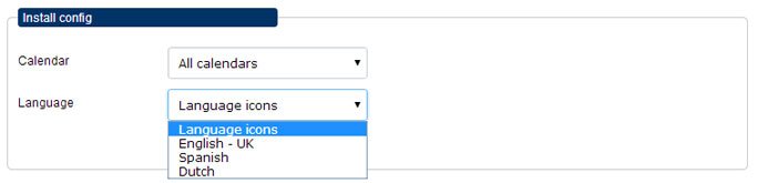Installation language options