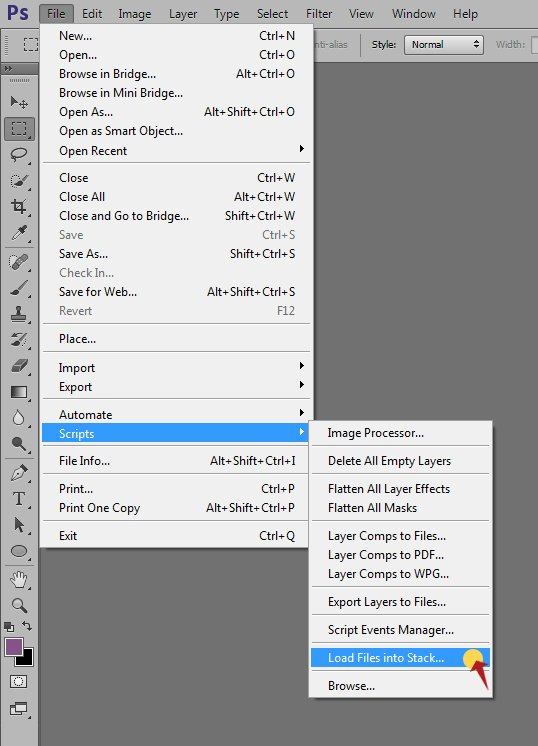 load images into stack