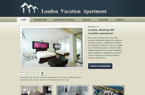 Vacation Home Website Template