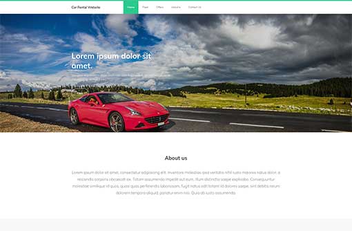 Car Rental Template