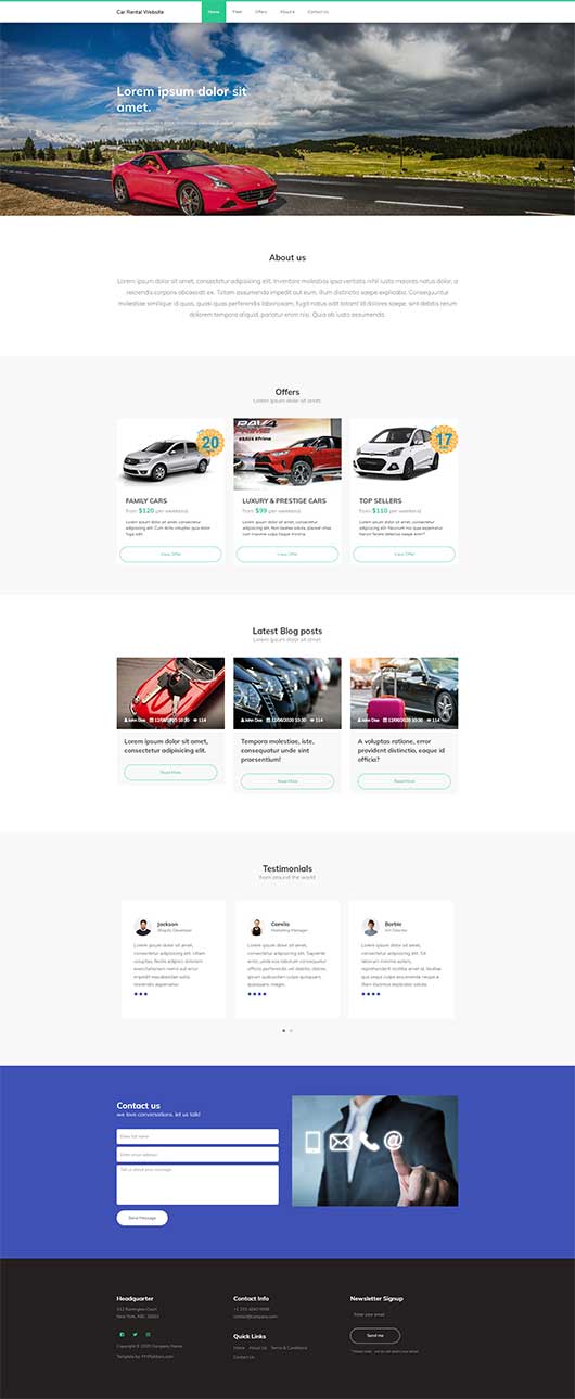 Car Rental Template 185